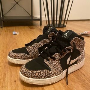 CHEETAH print JORDANS